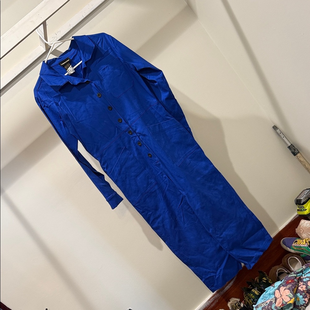Nooworks Cobalt Blue World Domination Jumpsuit
